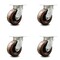 Service Caster 5 Inch Kingpinless High Temp Phenolic Wheel Swivel Top Plate Caster SCC, 4PK SCC-KP30S520-PHRHT-4 - alternate 4